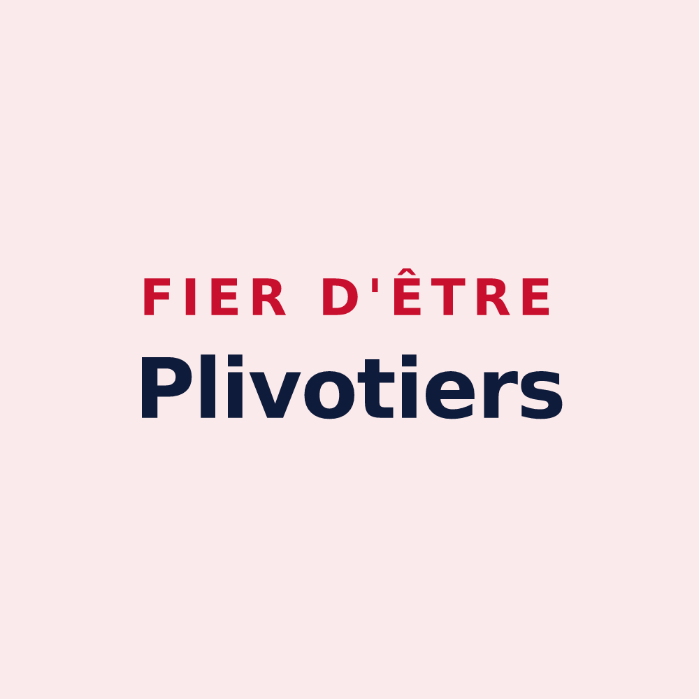 Magnet « Fier d'être Plivotiers » — design pour Plivot