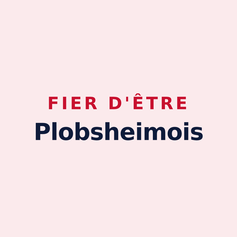 Magnet « Fier d'être Plobsheimois » — design pour Plobsheim