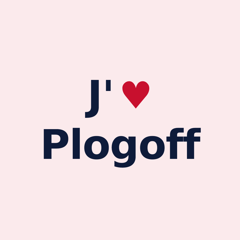 Magnet personnalisé Plogoff — design J'aime Plogoff