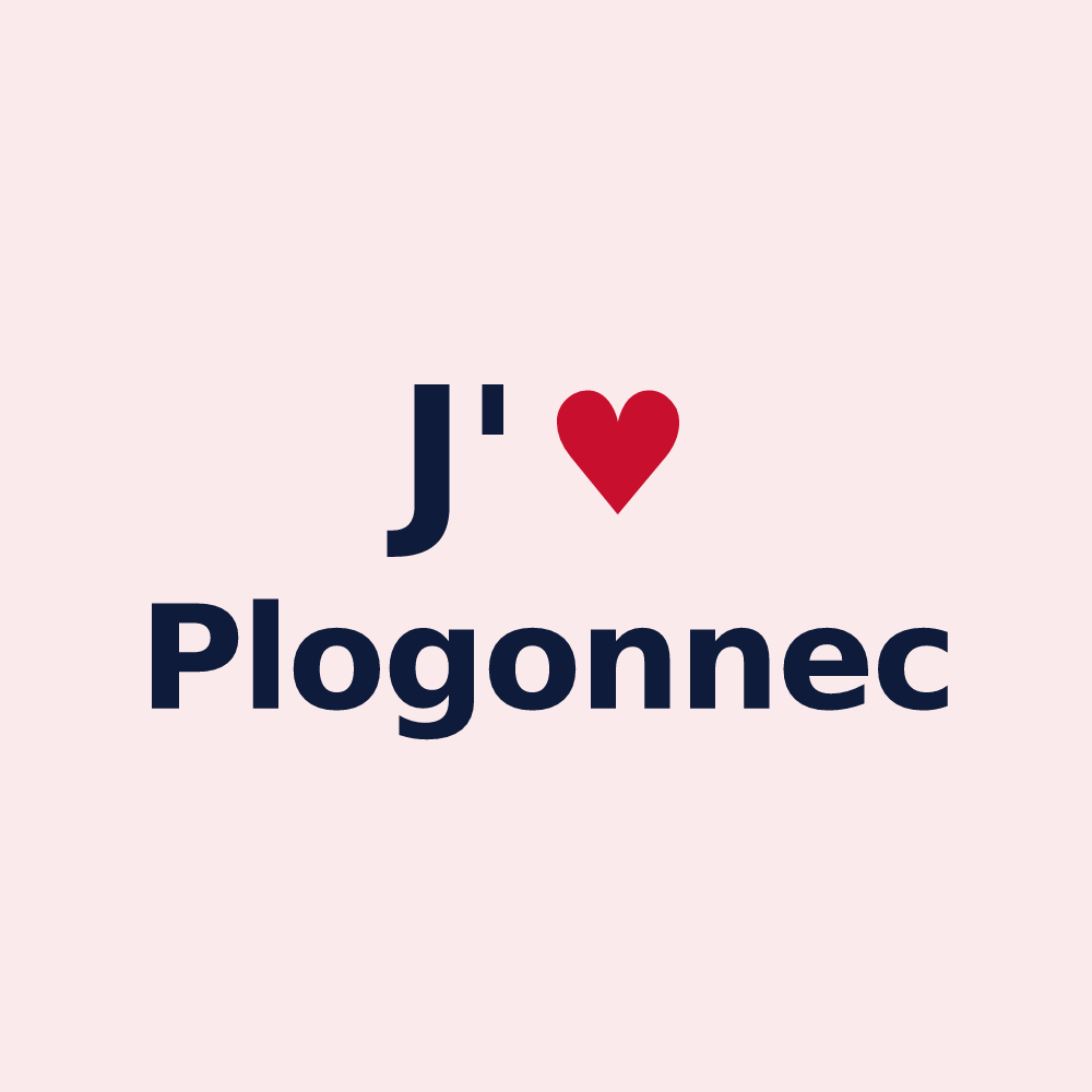 Magnet personnalisé Plogonnec — design J'aime Plogonnec