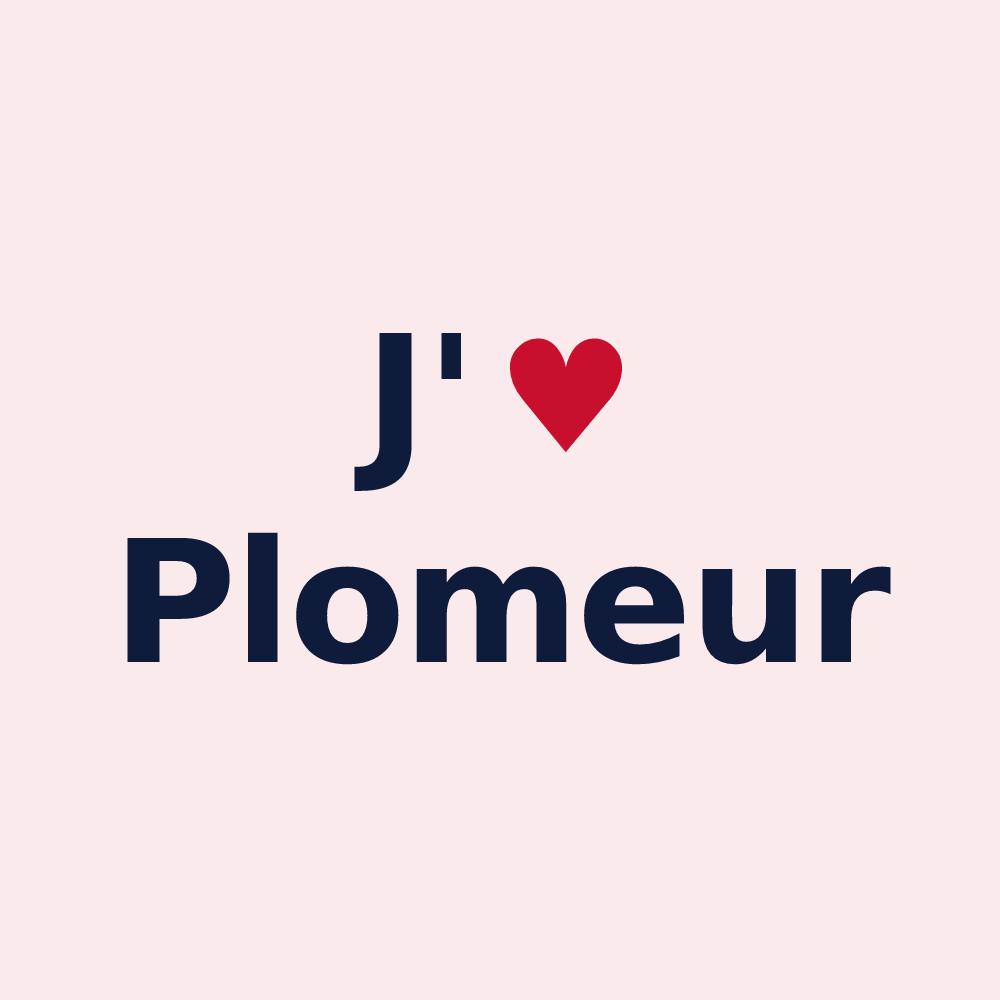 Magnet personnalisé Plomeur — design J'aime Plomeur
