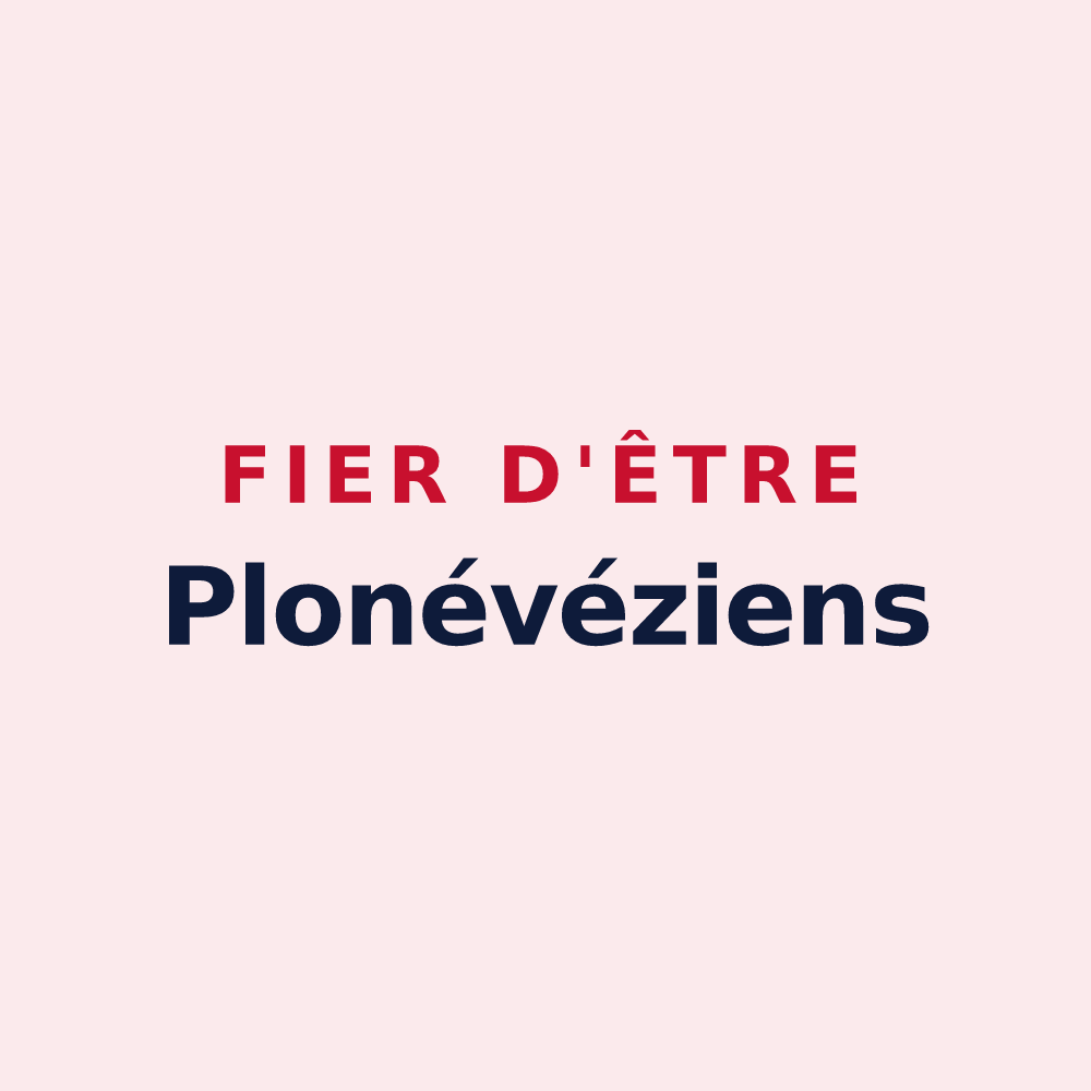 Magnet « Fier d'être Plonévéziens » — design pour Plonévez-Porzay