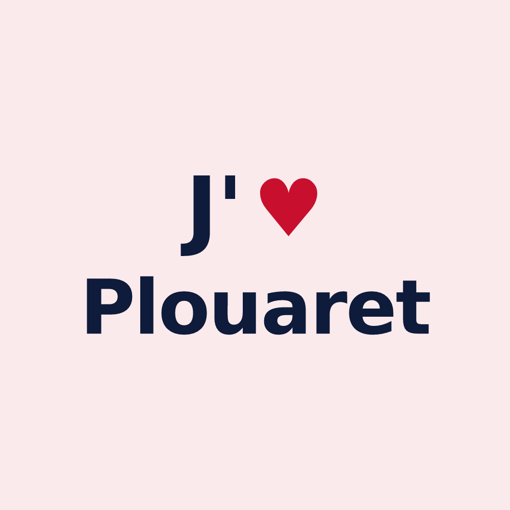 Magnet personnalisé Plouaret — design J'aime Plouaret