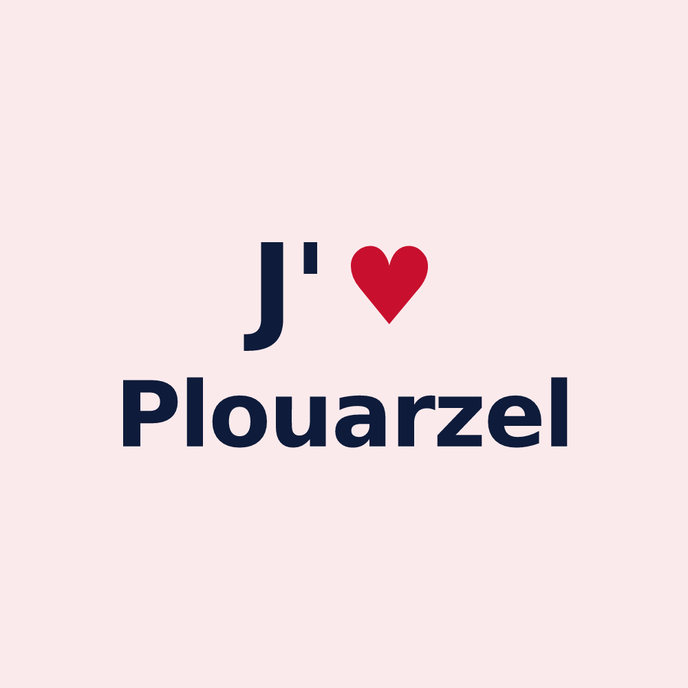 Magnet personnalisé Plouarzel — design J'aime Plouarzel