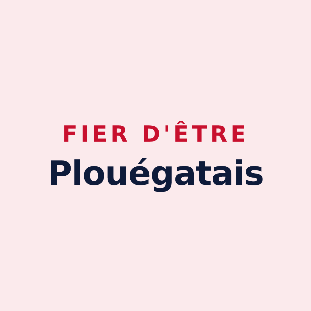 Magnet « Fier d'être Plouégatais » — design pour Plouégat-Moysan