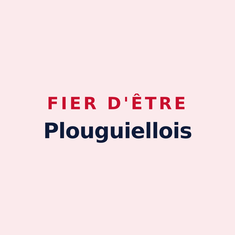 Magnet « Fier d'être Plouguiellois » — design pour Plouguiel