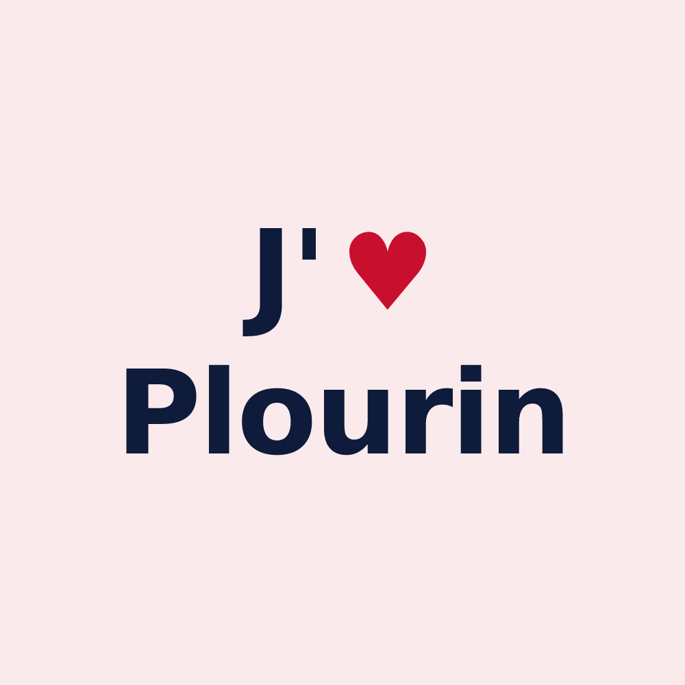 Magnet personnalisé Plourin — design J'aime Plourin