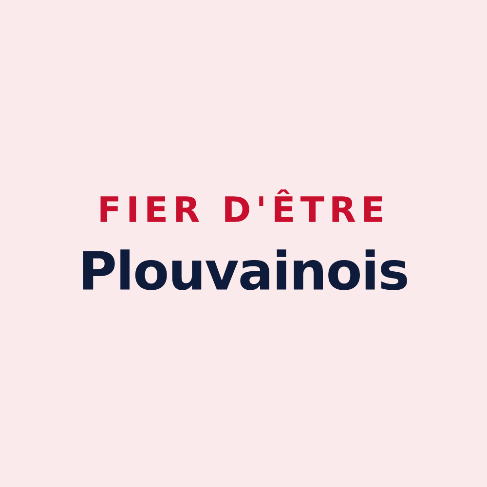 Magnet « Fier d'être Plouvainois » — design pour Plouvain