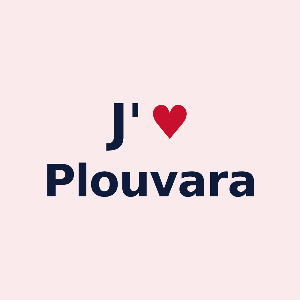 Magnet personnalisé Plouvara — design J'aime Plouvara