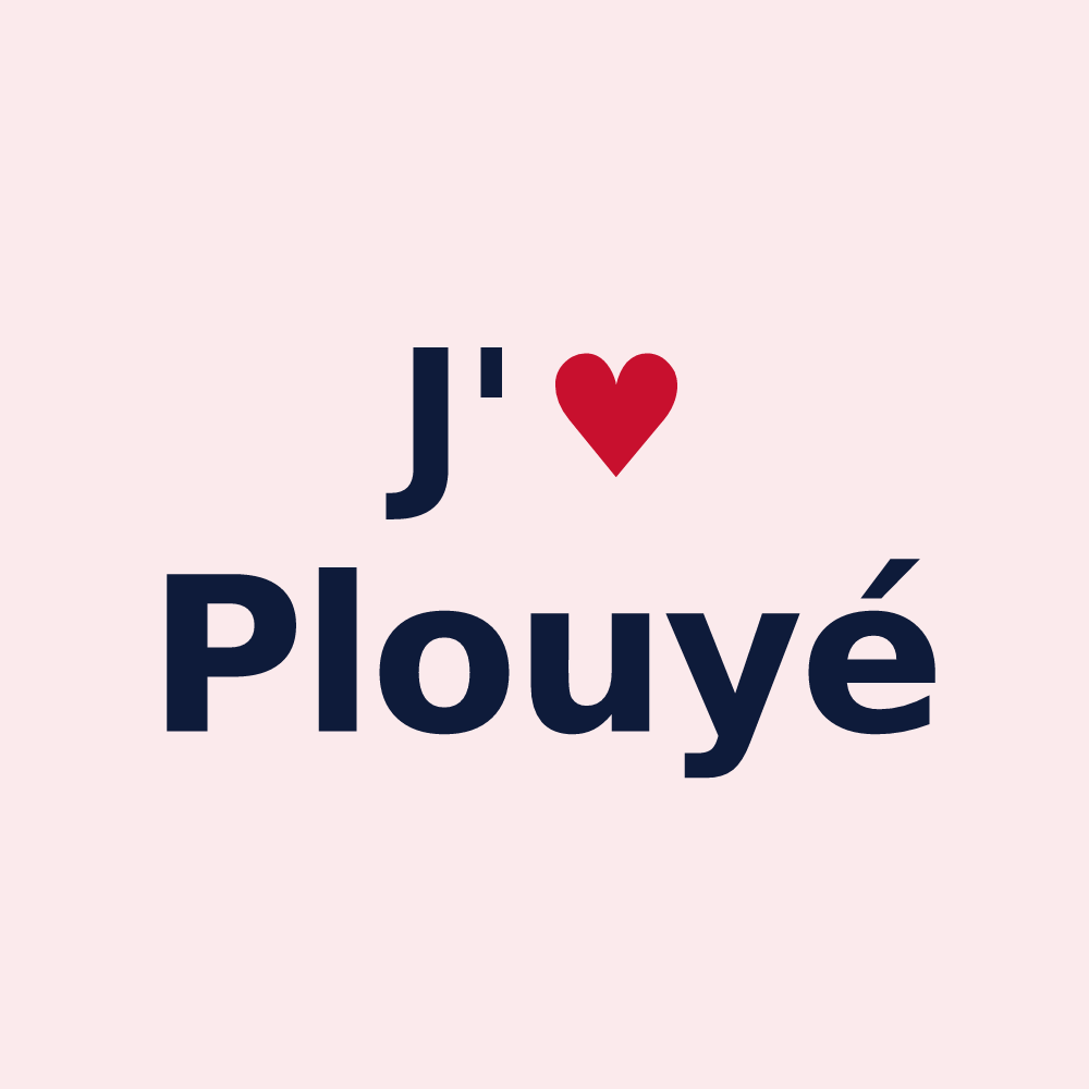 Magnet personnalisé Plouyé — design J'aime Plouyé