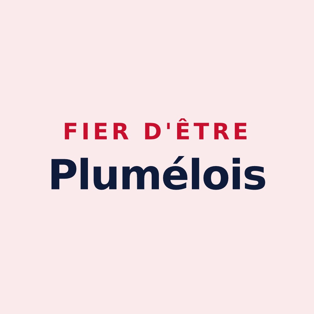 Magnet « Fier d'être Plumélois » — design pour Pluméliau-Bieuzy