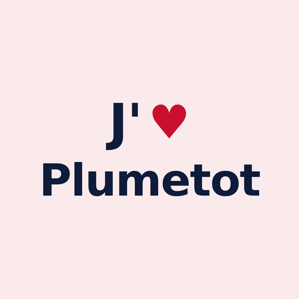 Magnet personnalisé Plumetot — design J'aime Plumetot