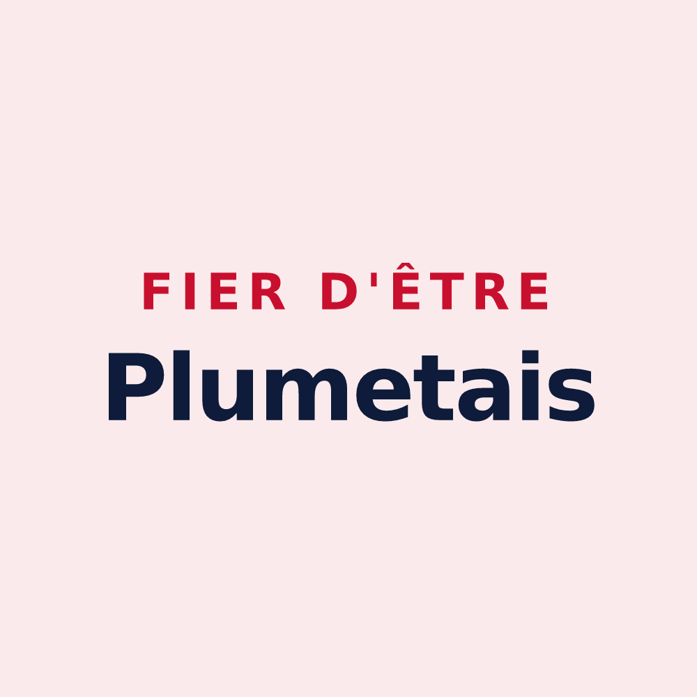 Magnet « Fier d'être Plumetais » — design pour Plumieux