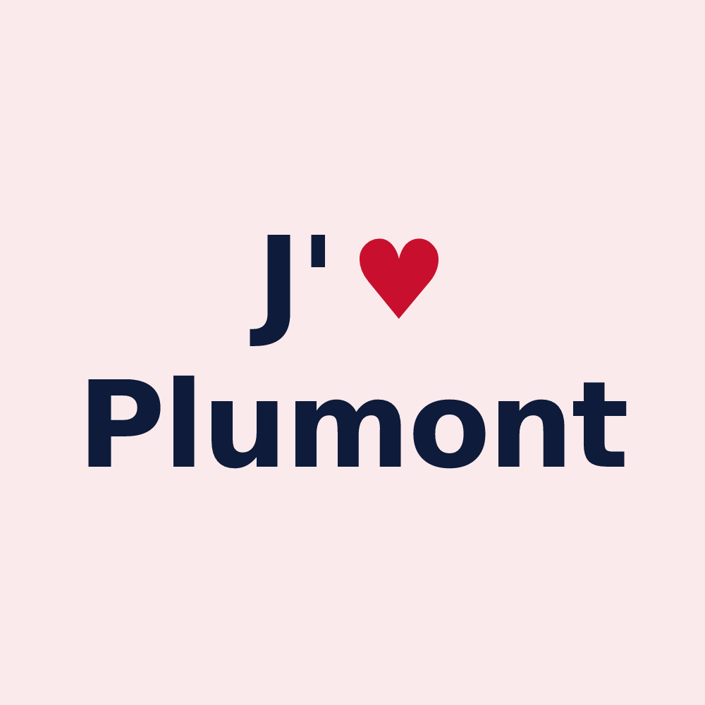 Magnet personnalisé Plumont — design J'aime Plumont