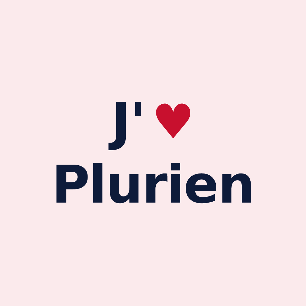 Magnet personnalisé Plurien — design J'aime Plurien