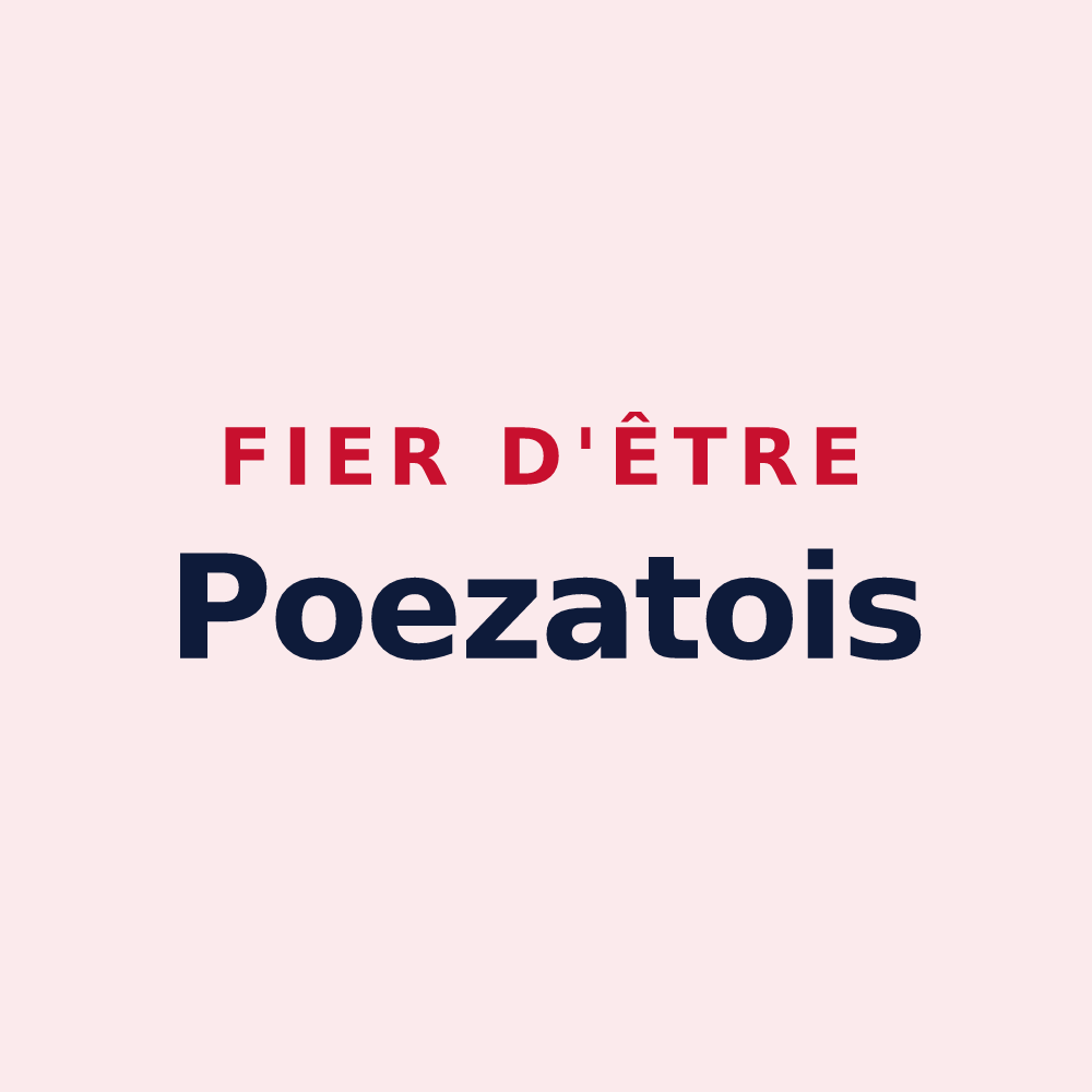 Magnet « Fier d'être Poezatois » — design pour Poëzat