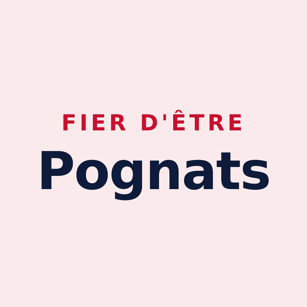 Magnet « Fier d'être Pognats » — design pour Pogny