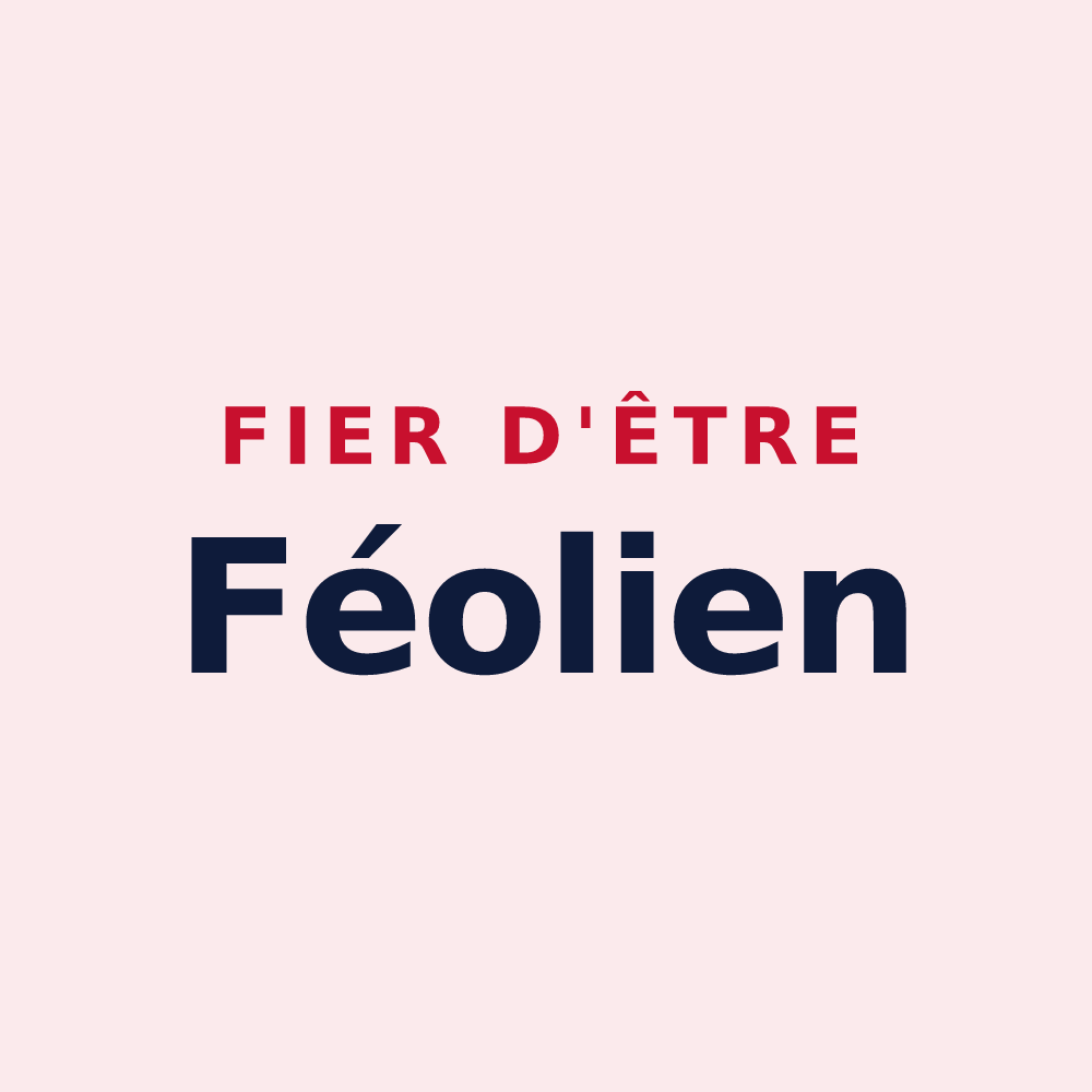 Magnet « Fier d'être Féolien » — design pour Poids-de-Fiole