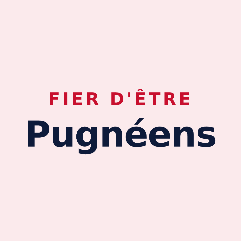 Magnet « Fier d'être Pugnéens » — design pour Poigny-la-Forêt