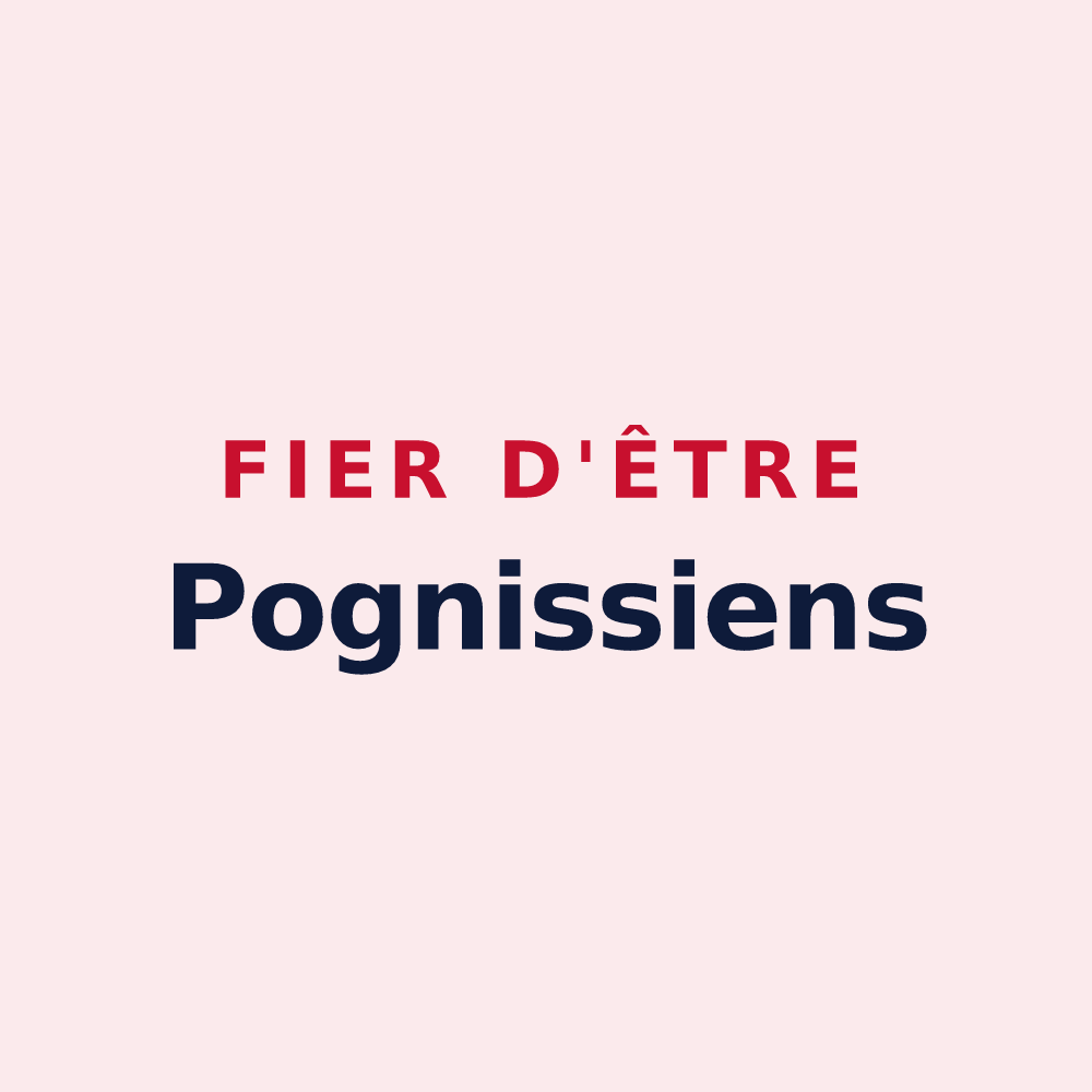 Magnet « Fier d'être Pognissiens » — design pour Poigny