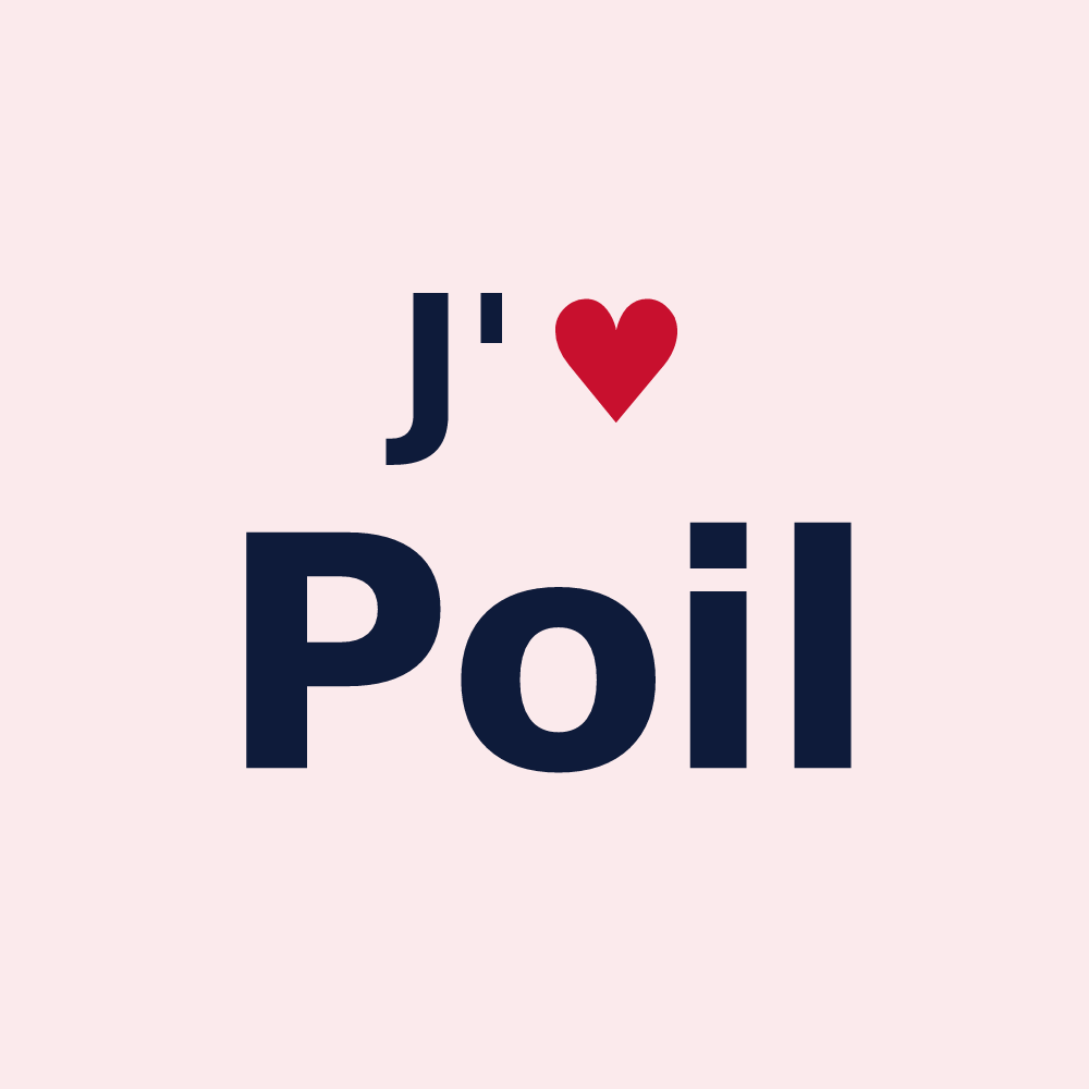 Magnet personnalisé Poil — design J'aime Poil