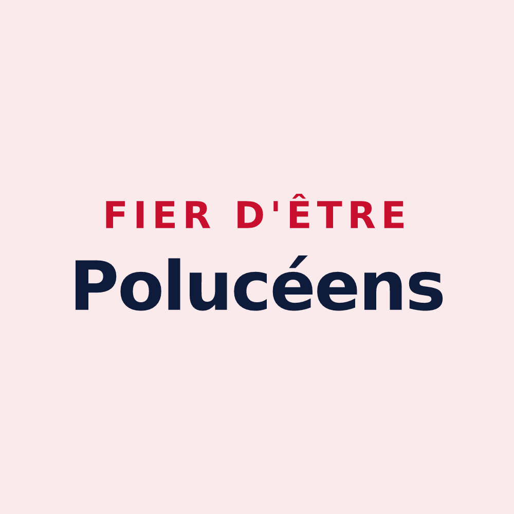 Magnet « Fier d'être Polucéens » — design pour Poilley