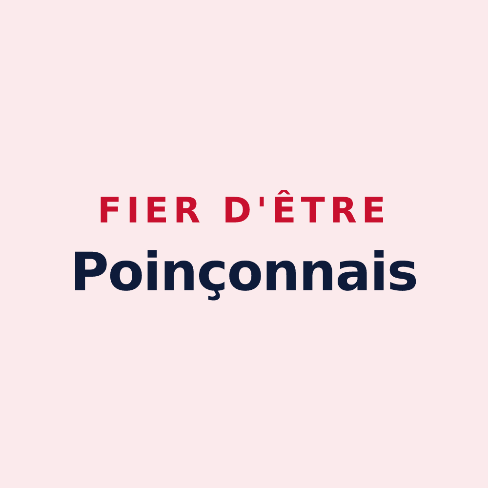 Magnet « Fier d'être Poinçonnais » — design pour Poinçon-lès-Larrey
