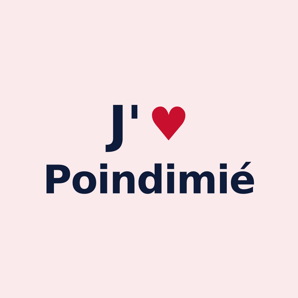 Magnet personnalisé Poindimié — design J'aime Poindimié