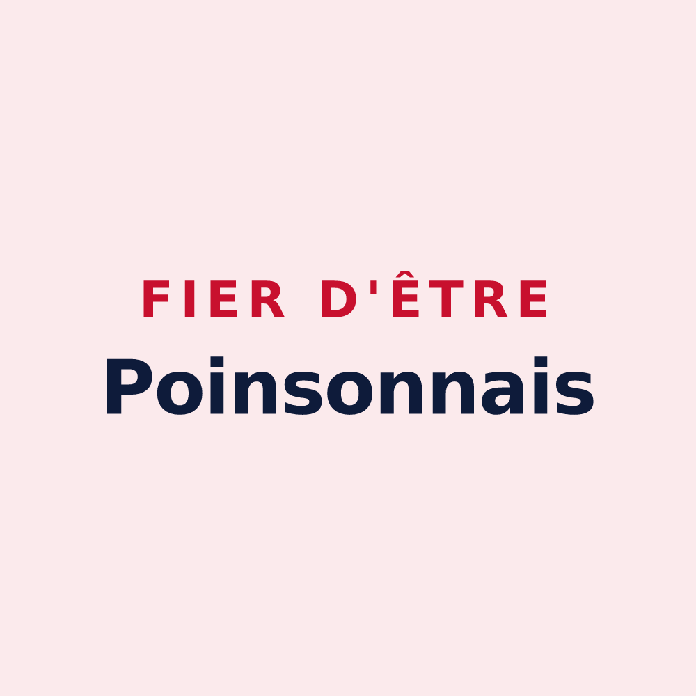 Magnet « Fier d'être Poinsonnais » — design pour Poinson-lès-Fayl