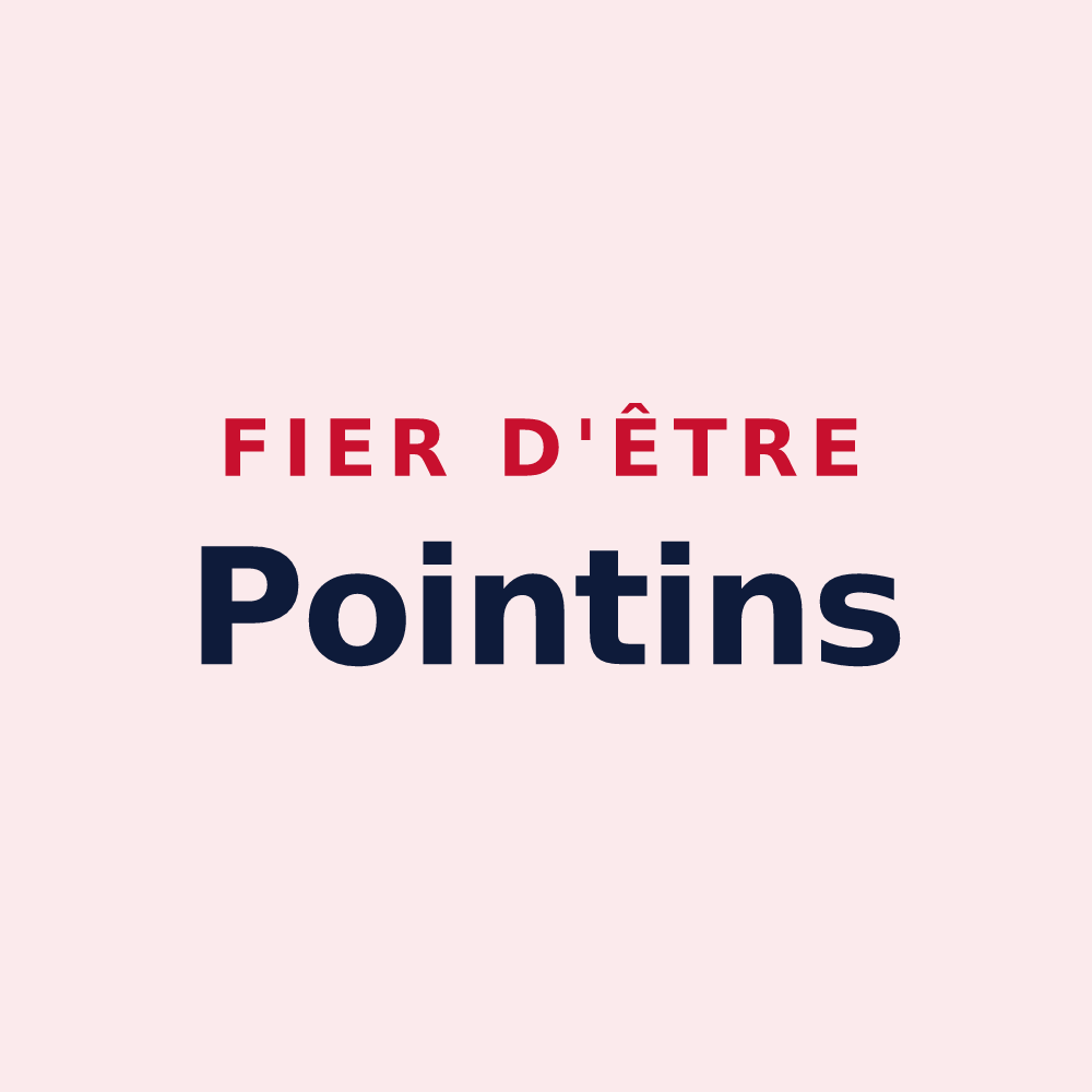 Magnet « Fier d'être Pointins » — design pour Pointis-de-Rivière