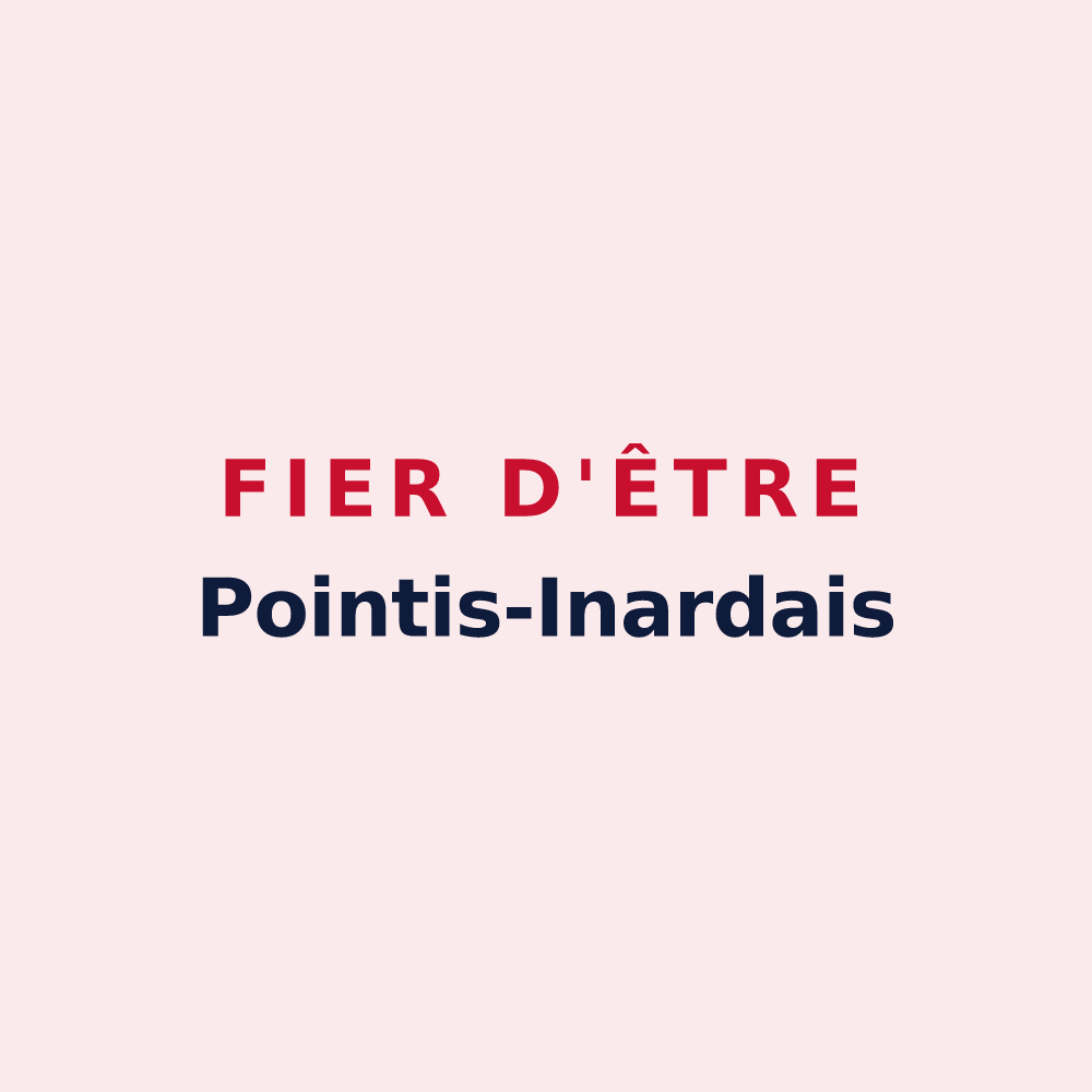 Magnet « Fier d'être Pointis-Inardais » — design pour Pointis-Inard