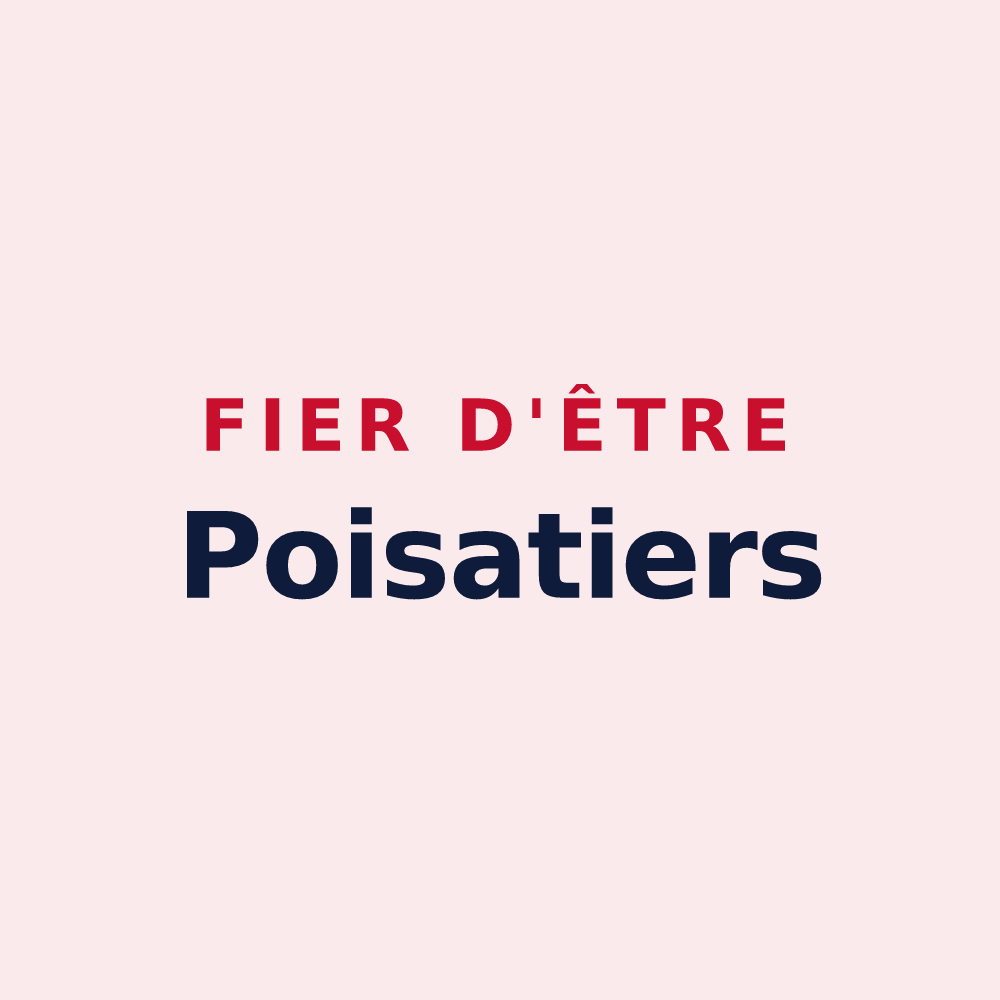 Magnet « Fier d'être Poisatiers » — design pour Poisat