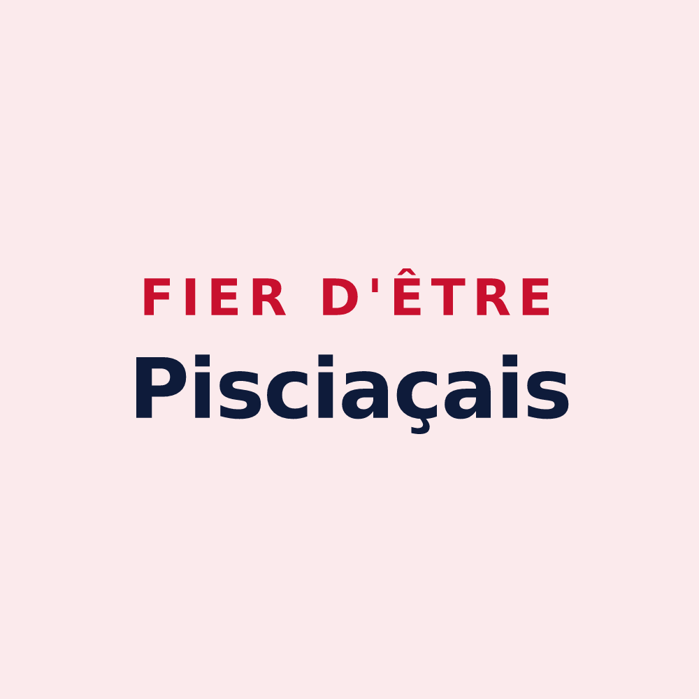 Magnet « Fier d'être Pisciaçais » — design pour Poissy