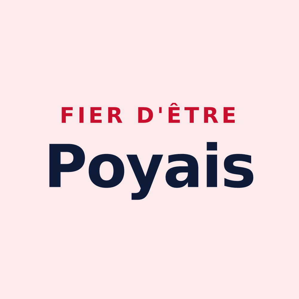 Magnet « Fier d'être Poyais » — design pour Poix-de-Picardie