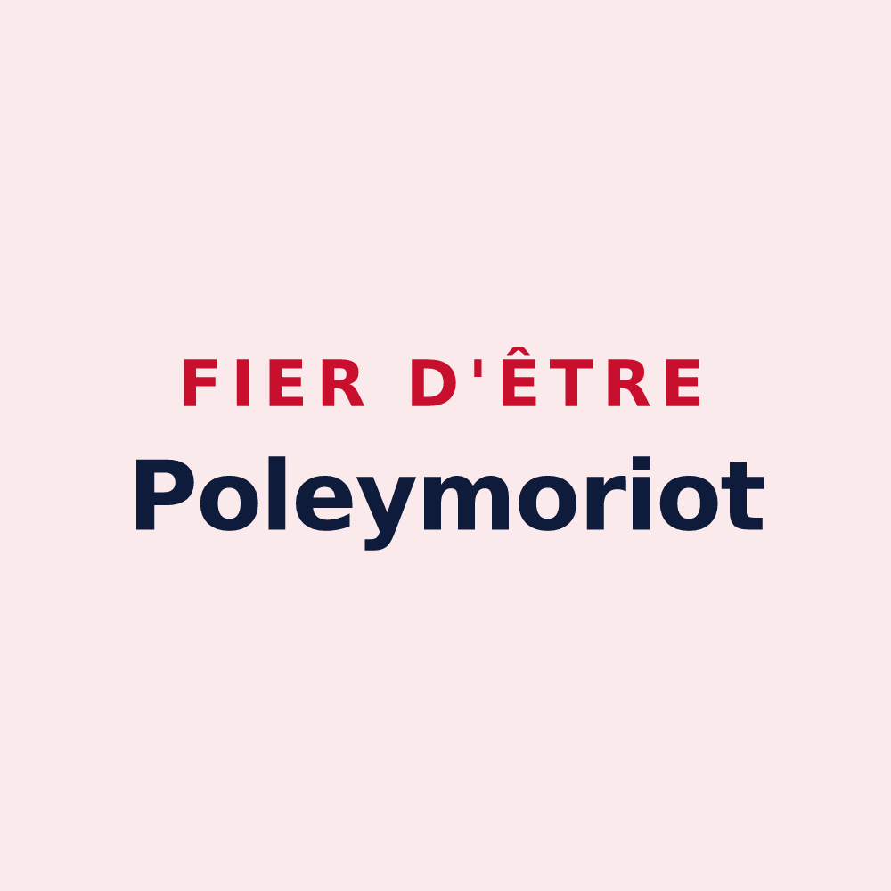 Magnet « Fier d'être Poleymoriot » — design pour Poleymieux-au-Mont-d'Or