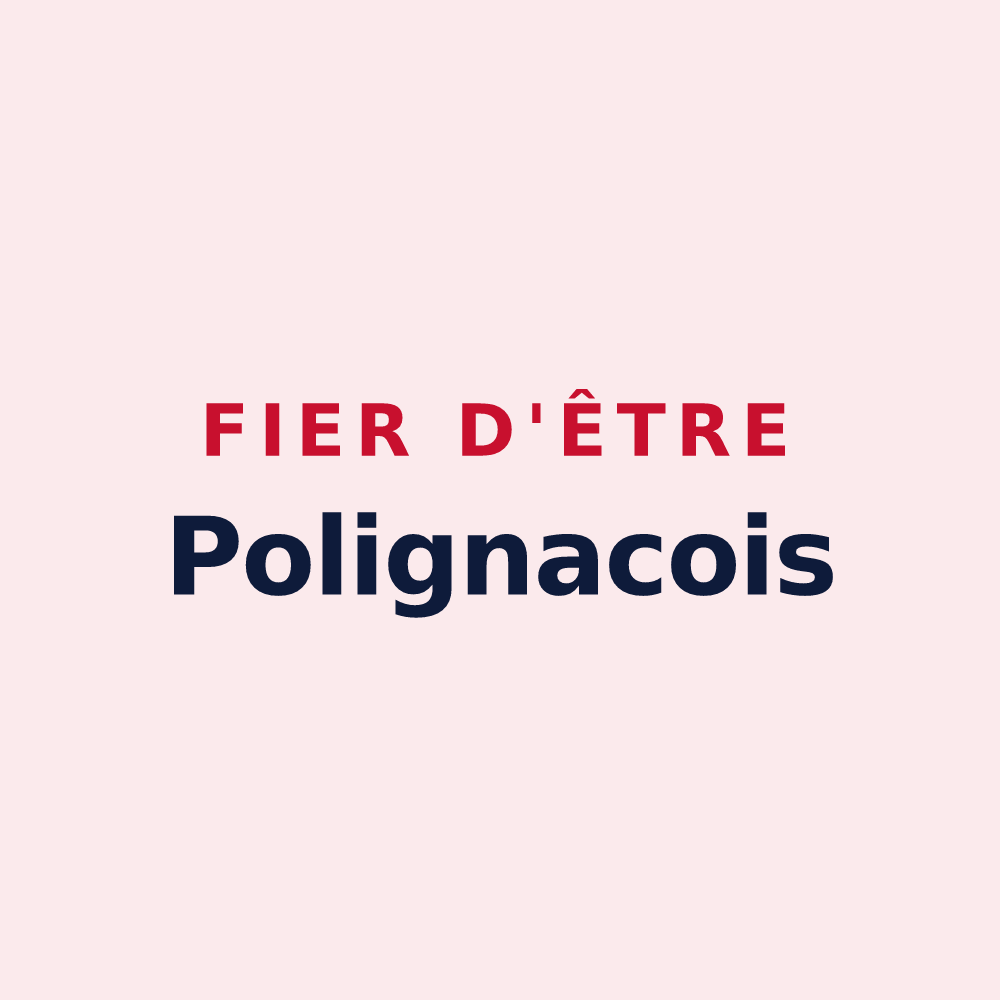 Magnet « Fier d'être Polignacois » — design pour Polignac