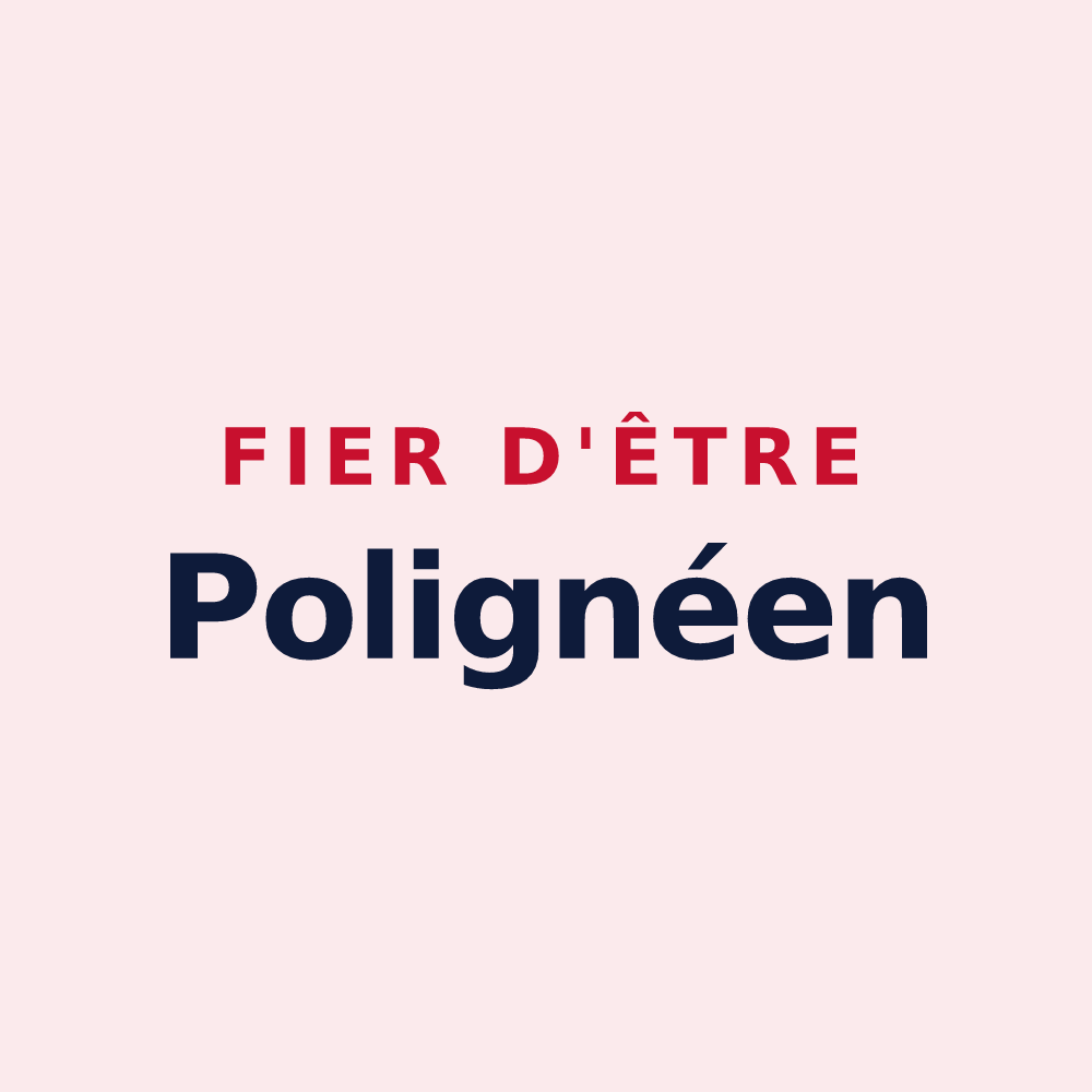 Magnet « Fier d'être Polignéen » — design pour Poligné