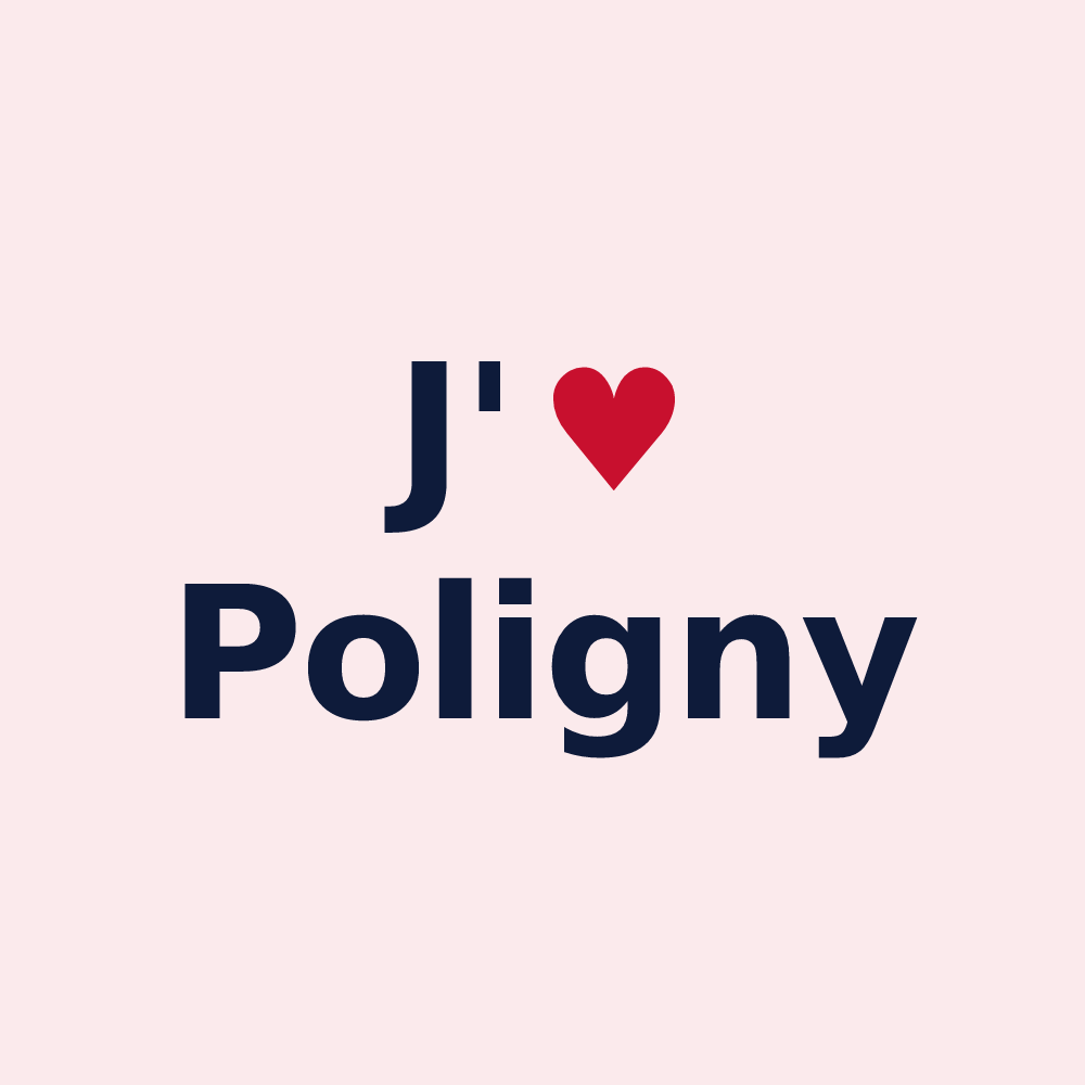 Magnet personnalisé Poligny — design J'aime Poligny