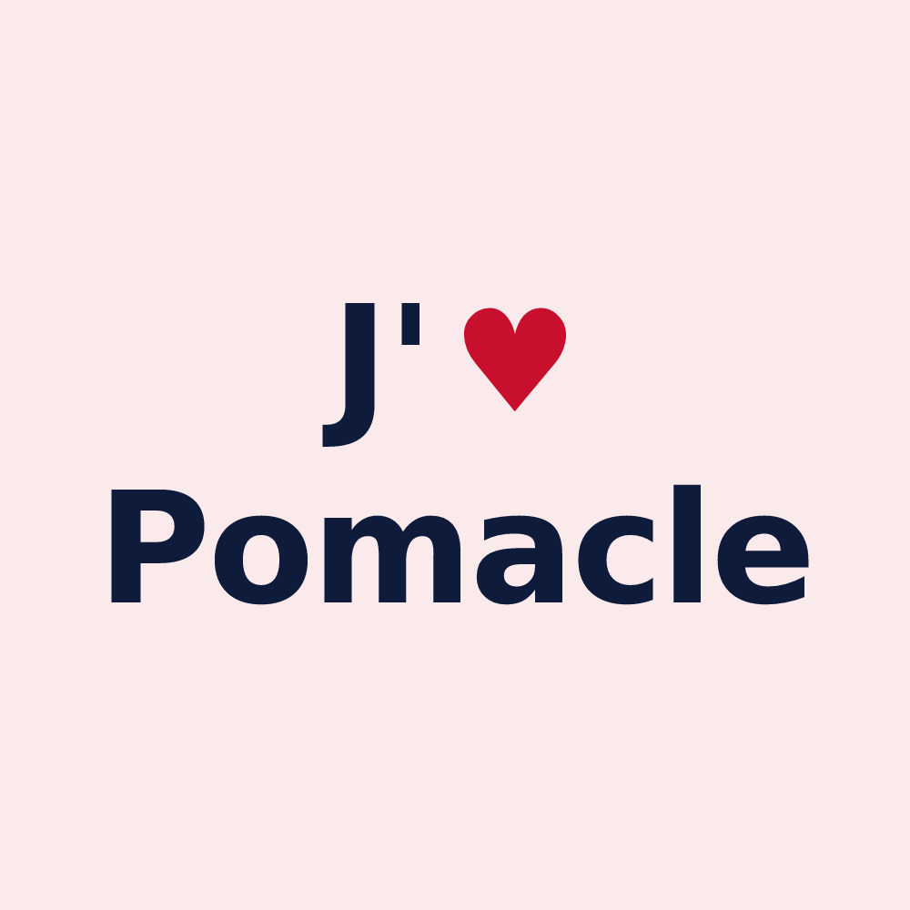 Magnet personnalisé Pomacle — design J'aime Pomacle
