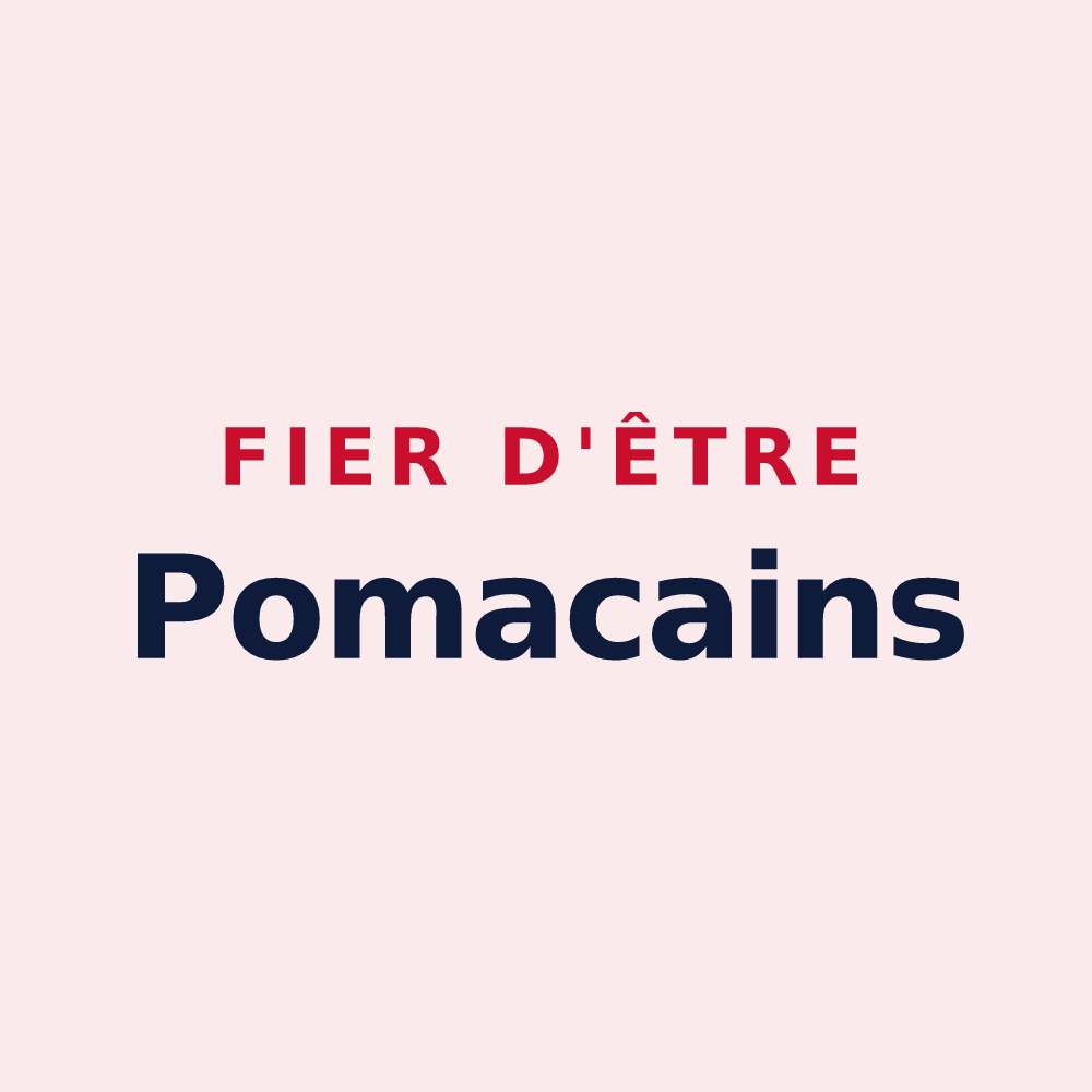 Magnet « Fier d'être Pomacains » — design pour Pomacle