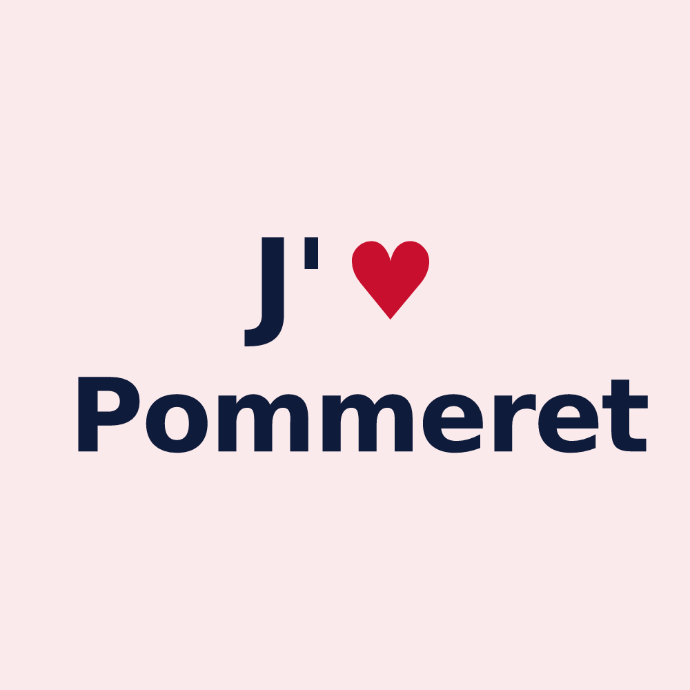 Magnet personnalisé Pommeret — design J'aime Pommeret