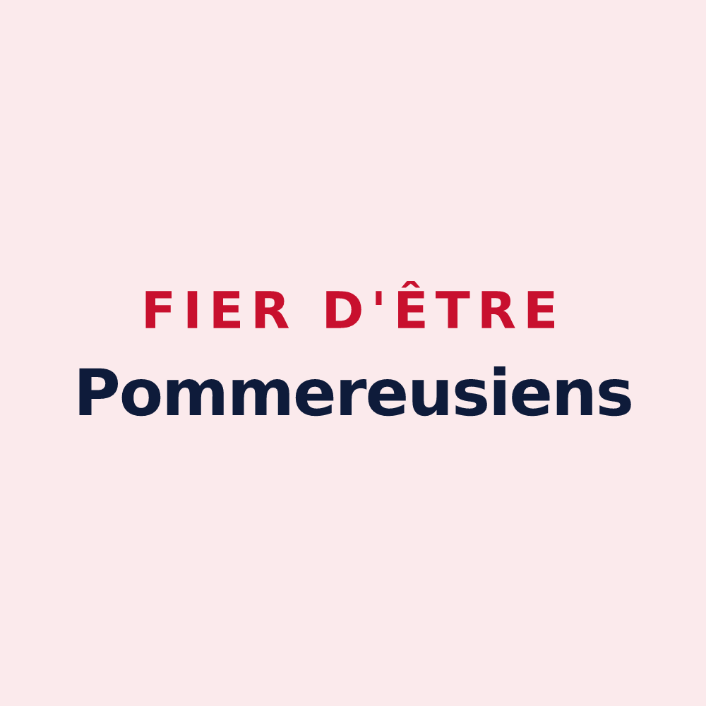 Magnet « Fier d'être Pommereusiens » — design pour Pommereux