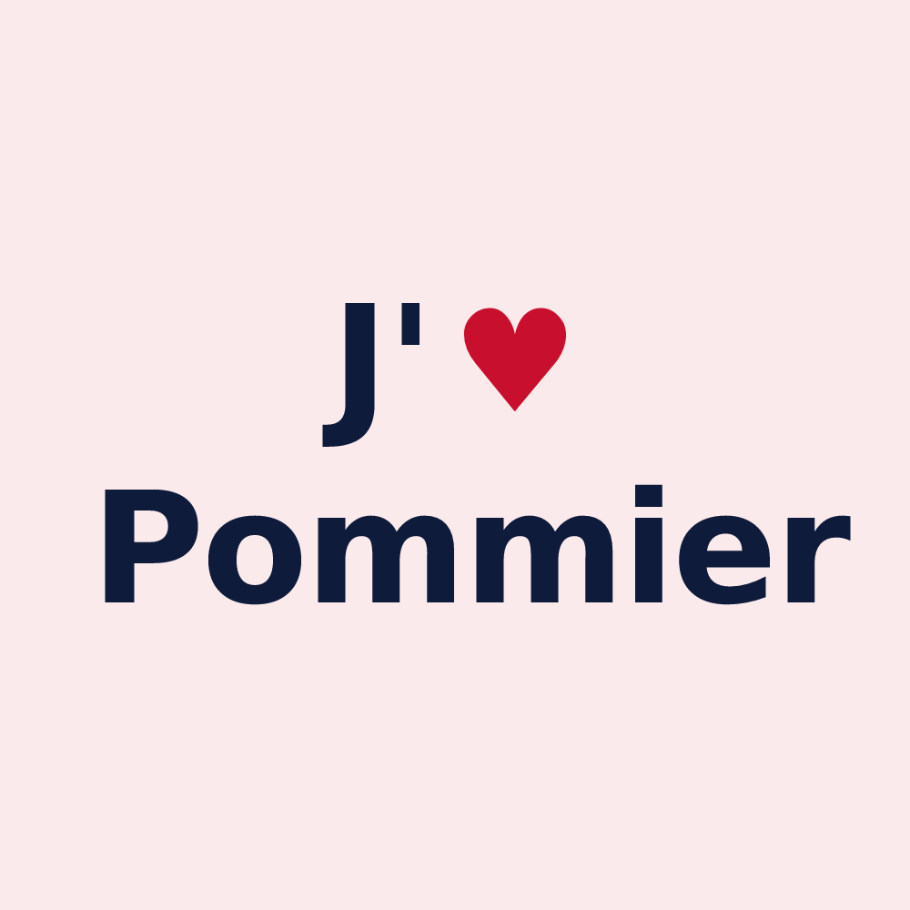 Magnet personnalisé Pommier — design J'aime Pommier