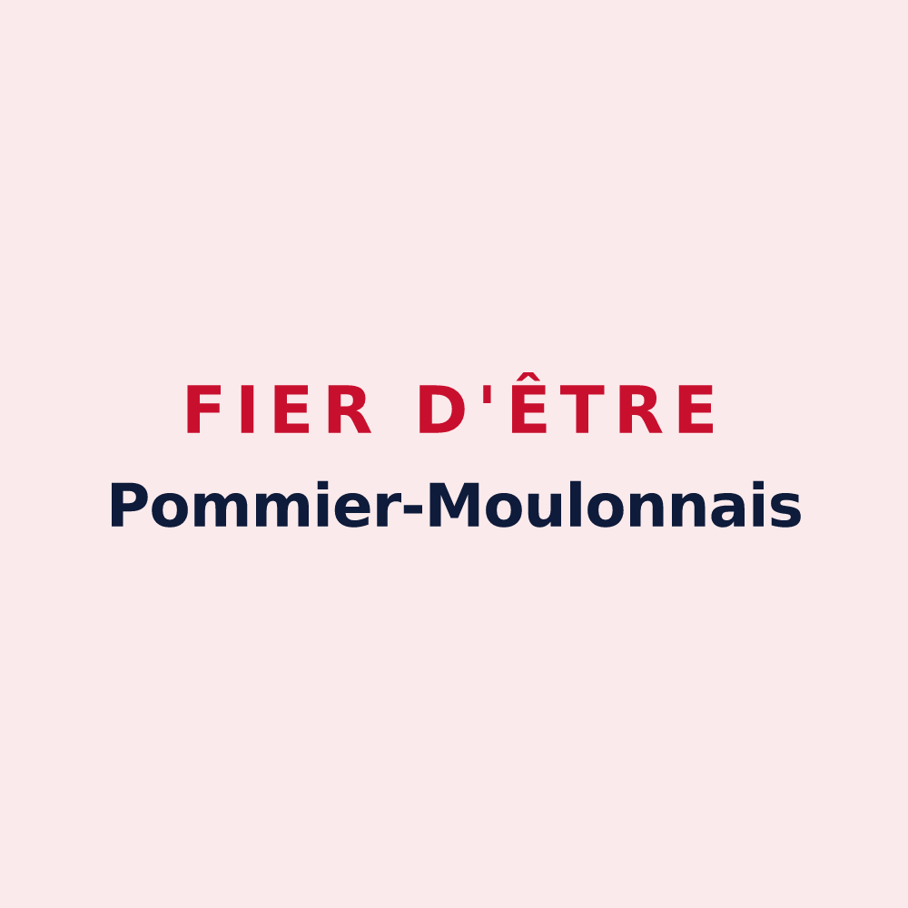 Magnet « Fier d'être Pommier-Moulonnais » — design pour Pommiers-Moulons