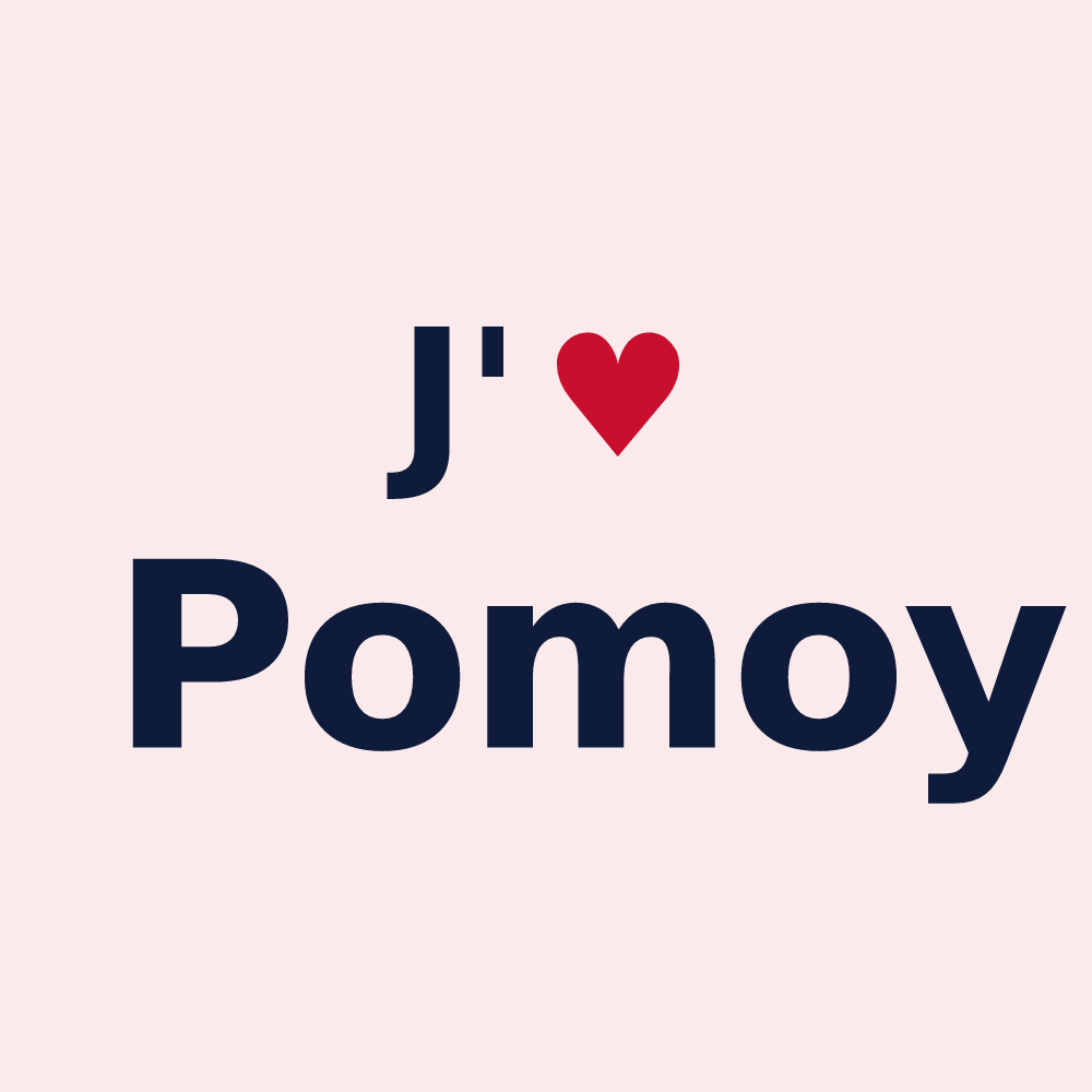Magnet personnalisé Pomoy — design J'aime Pomoy