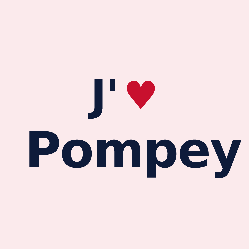 Magnet personnalisé Pompey — design J'aime Pompey