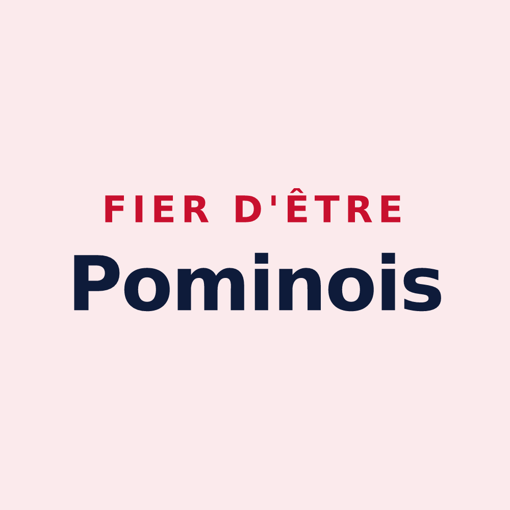 Magnet « Fier d'être Pominois » — design pour Pomy