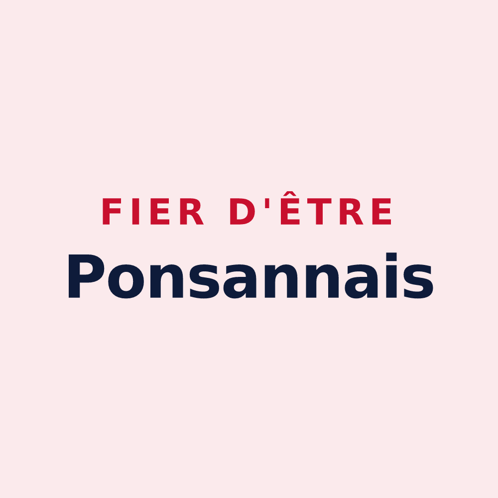 Magnet « Fier d'être Ponsannais » — design pour Ponsampère