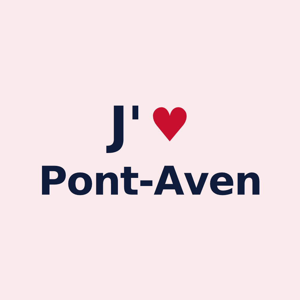 Magnet personnalisé Pont-Aven — design J'aime Pont-Aven