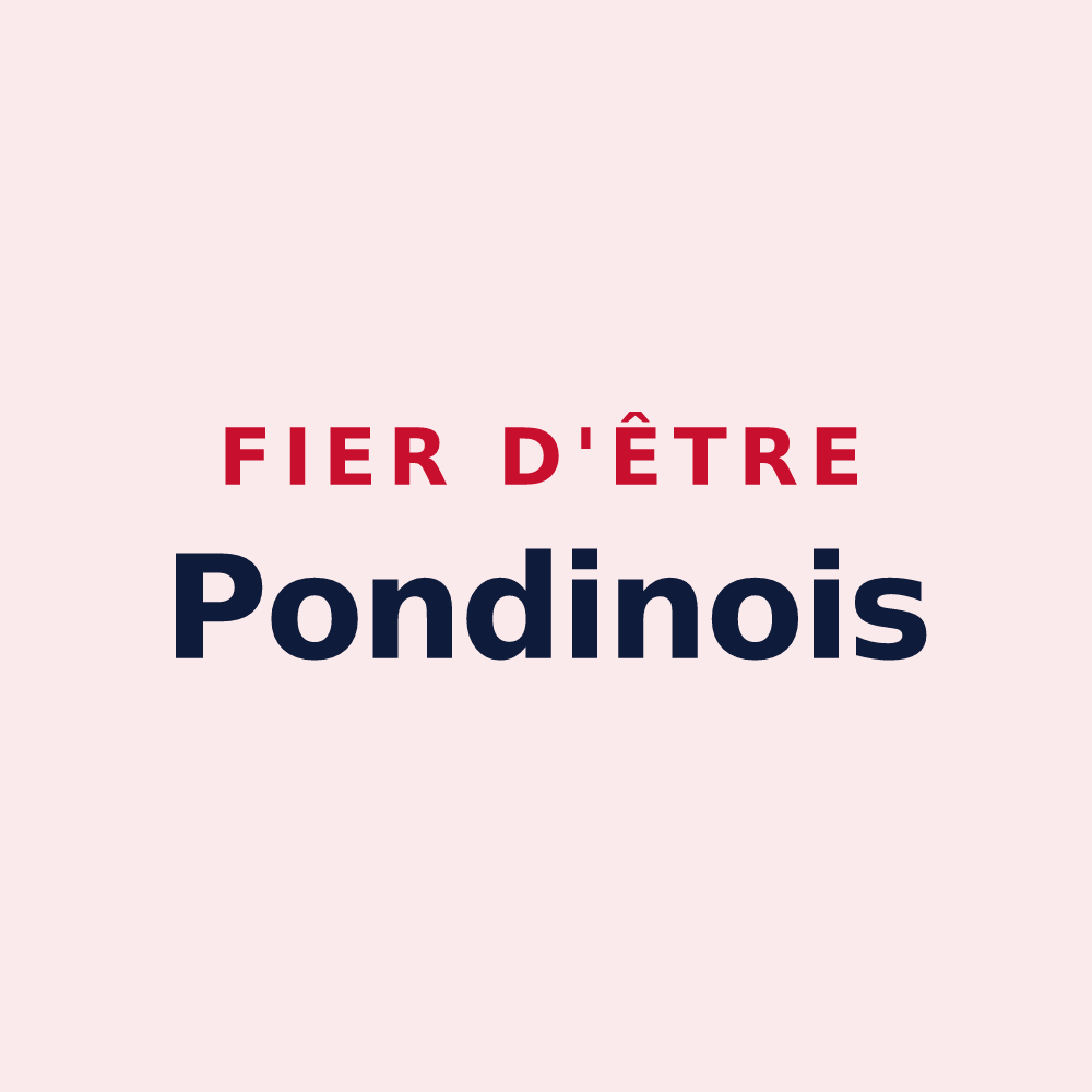 Magnet « Fier d'être Pondinois » — design pour Pont-d'Ain